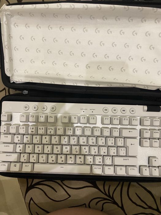 Клавіатура Logitech G pro X (біла)