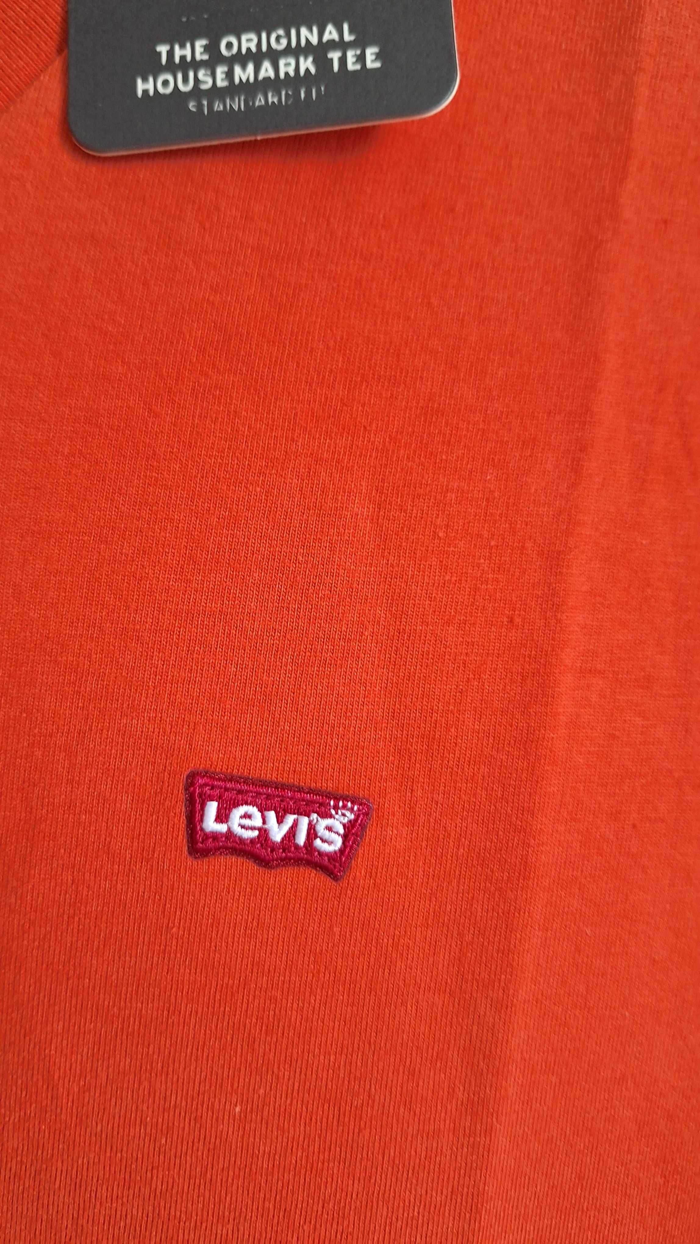 Levi's,Koszulka ,t-shirt rudy pomarańczowy