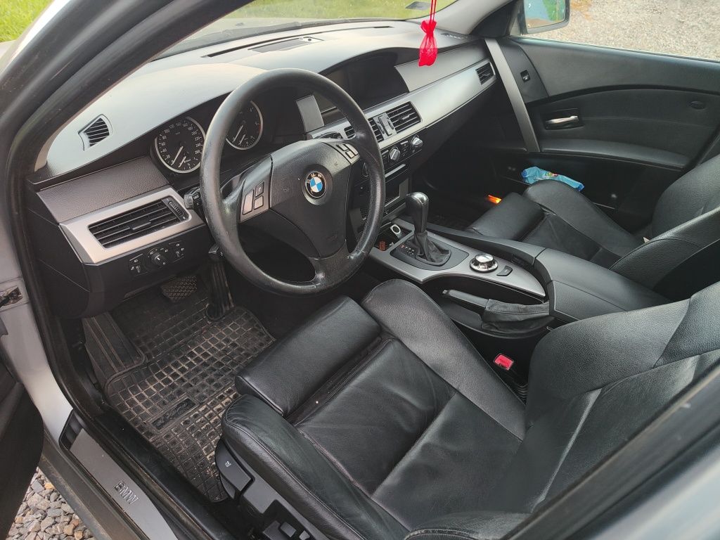 BMW e61 525d 2.5D CHIP 211KM 2004r Automat Skóra ALU 18 ZAMIANA