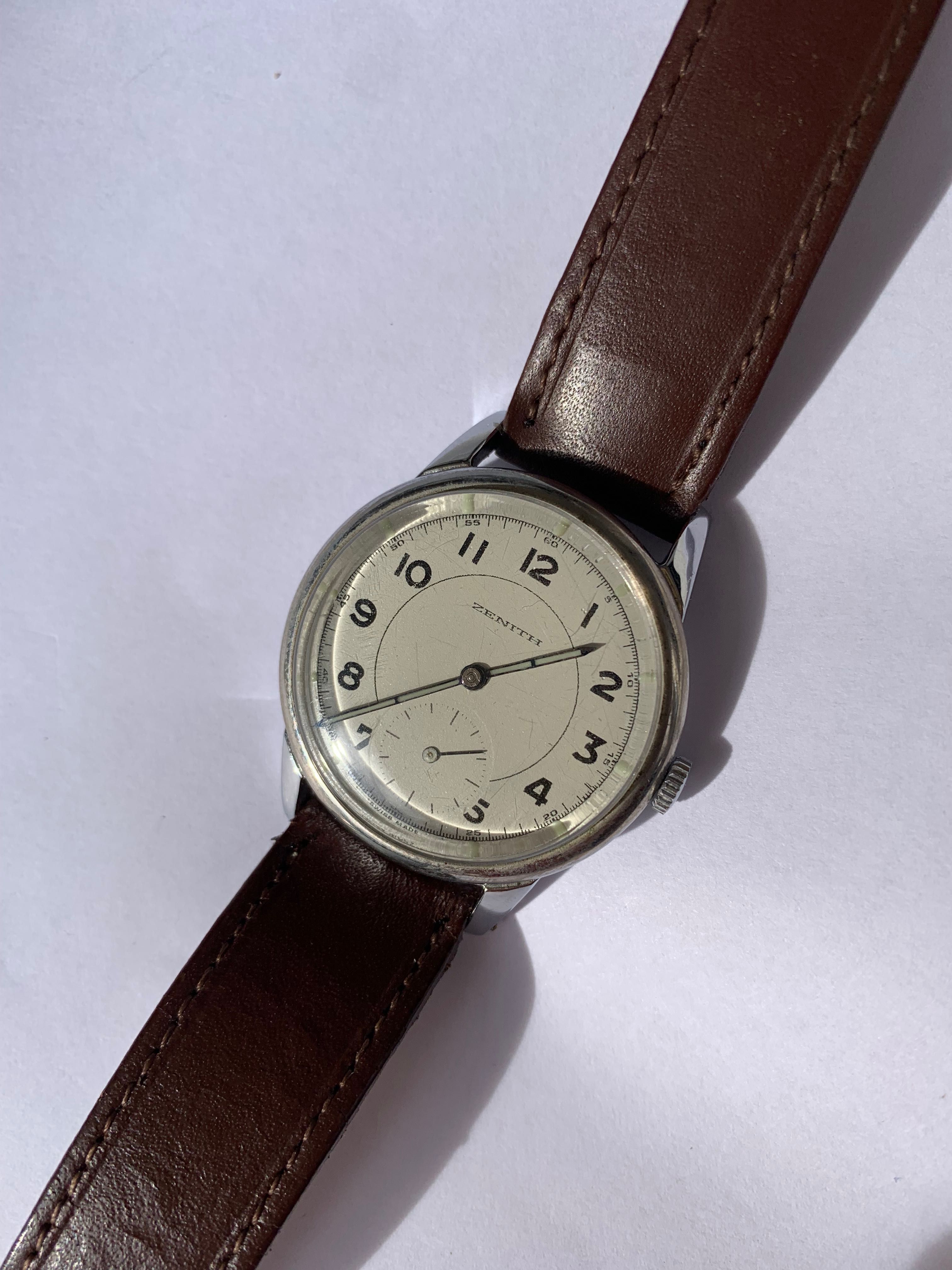 Zenith Sporto 1949 rok, po renowacji, nowy chrom