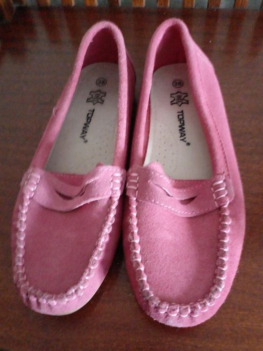 Мокасини жіночі рожеві