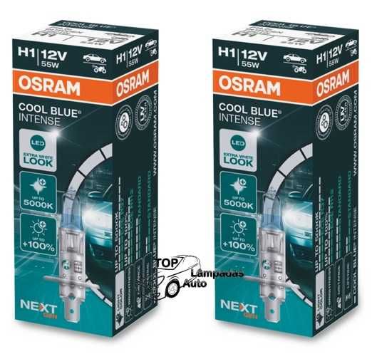 Lâmpadas Osram Cool Blue Intense Next GEN 5000K +100% H1/H4/H7/H8/H11