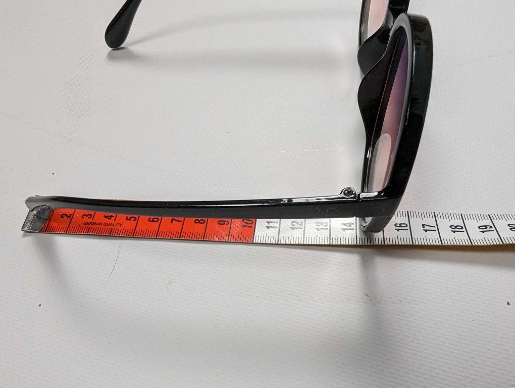 Nowe duże okulary przeciwsłoneczne czarne oprawki gradientowe