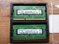 Ram do laptopu 2 x 1 GB Samsung 1Rx8 PC3-8500S-07-10-ZZZ