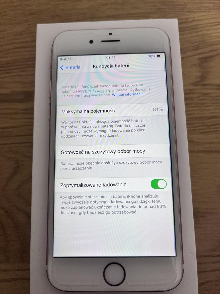 iPhone 6s Igła jak nowy różowy