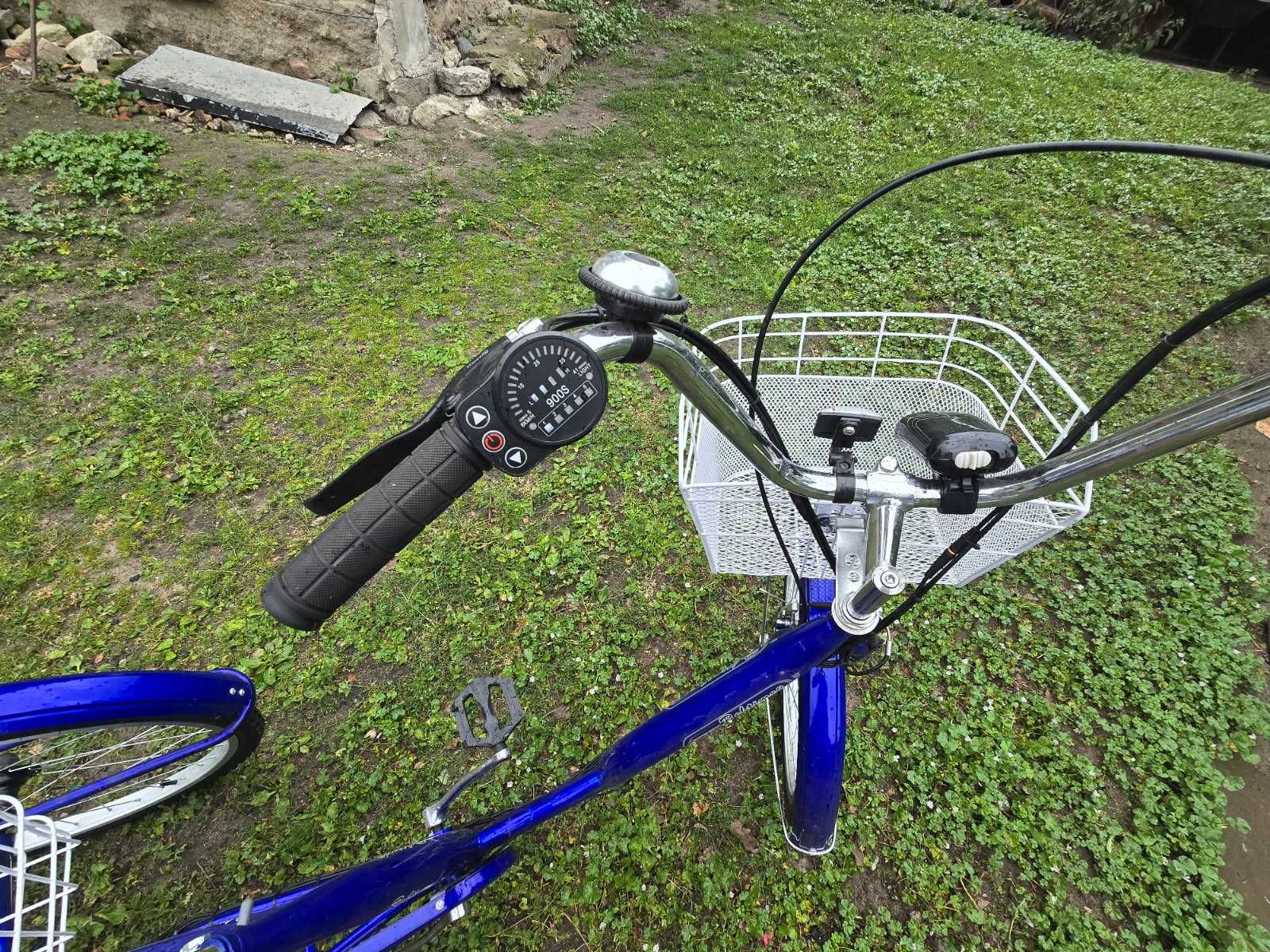 Rower elektryczny trzykolowy