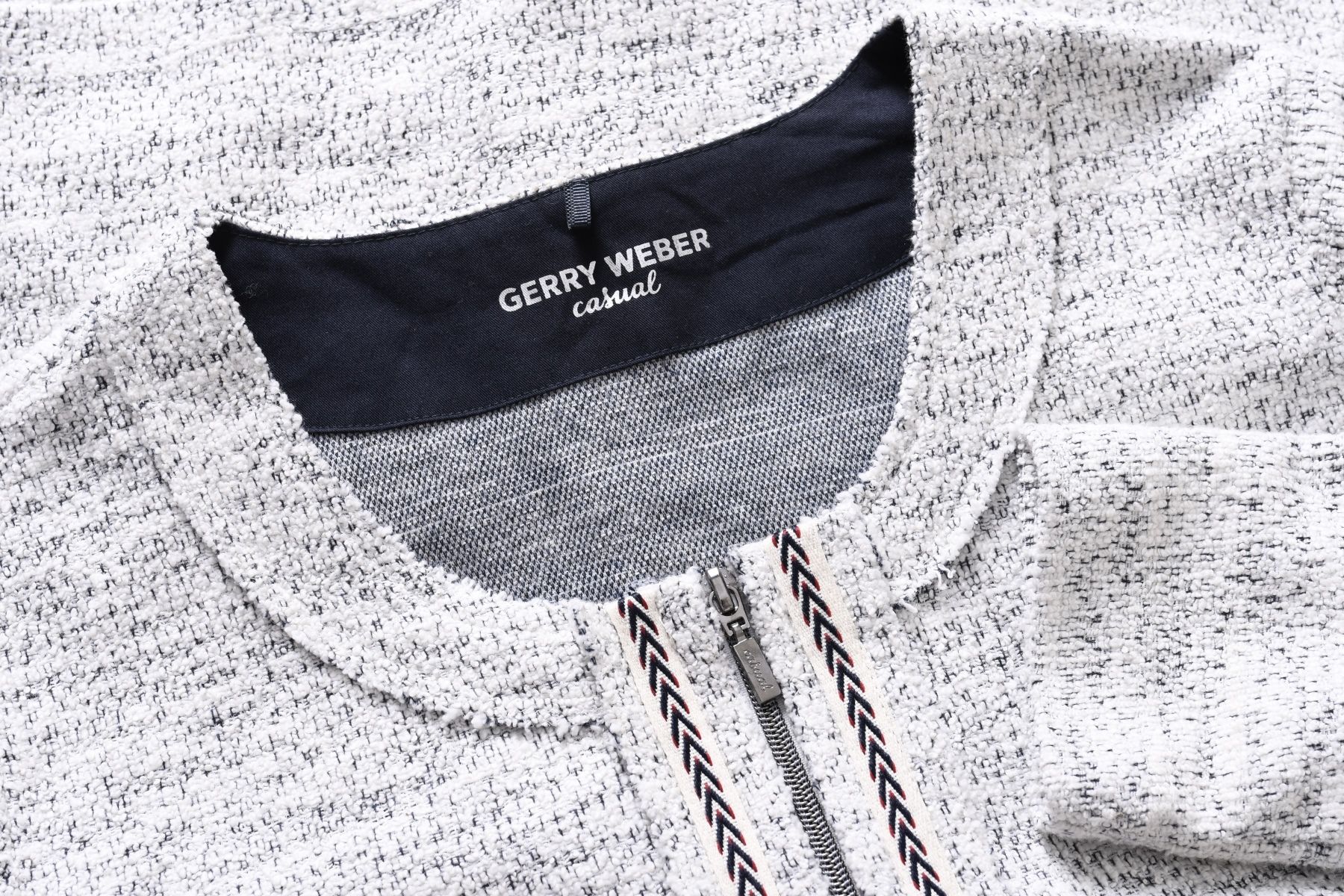 GERRY WEBER melanżowy blezer damski na zamek bluza 42 44