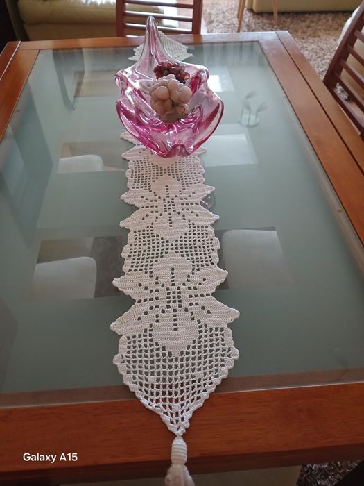 Pano em croché feito à mão