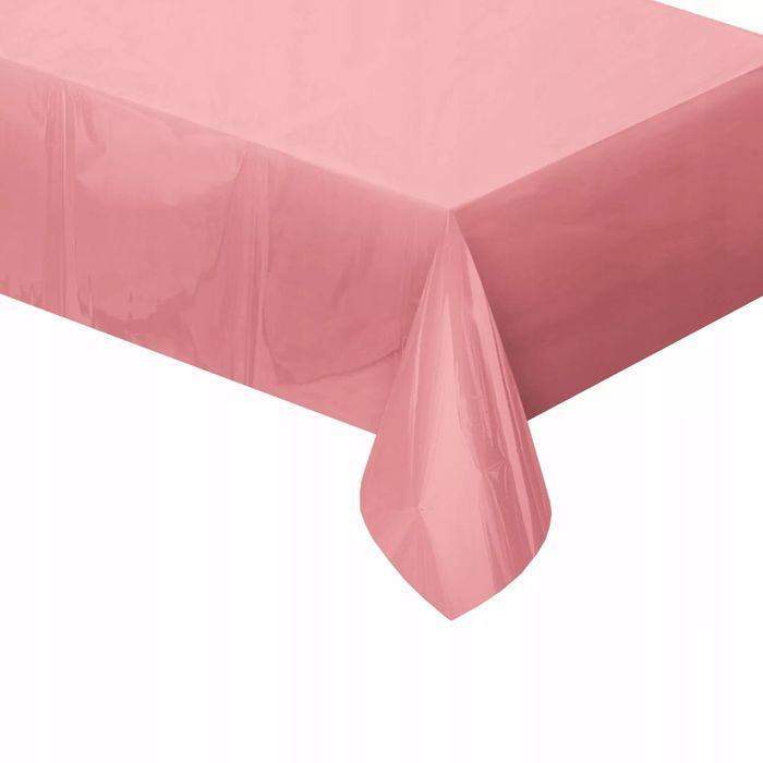 Obrus foliowy 137x183 cm, metaliczny różowy. Godan