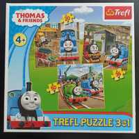 Puzzle Tomek i przyjaciele 3w1 - 20, 36 i 50 cz.