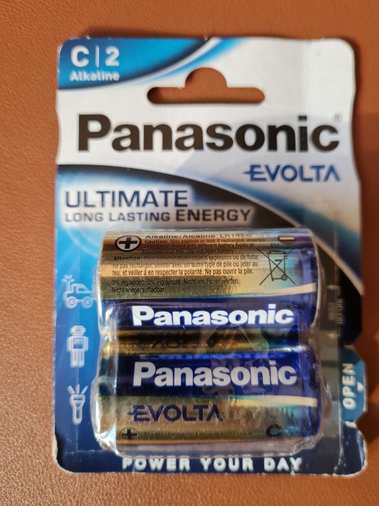 Baterie alkaliczne typ C LR14 1.5V Panasonic Evolta Ultimate Long Last