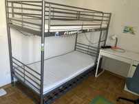 Łóżko piętrowe 3 - osobowe IKEA