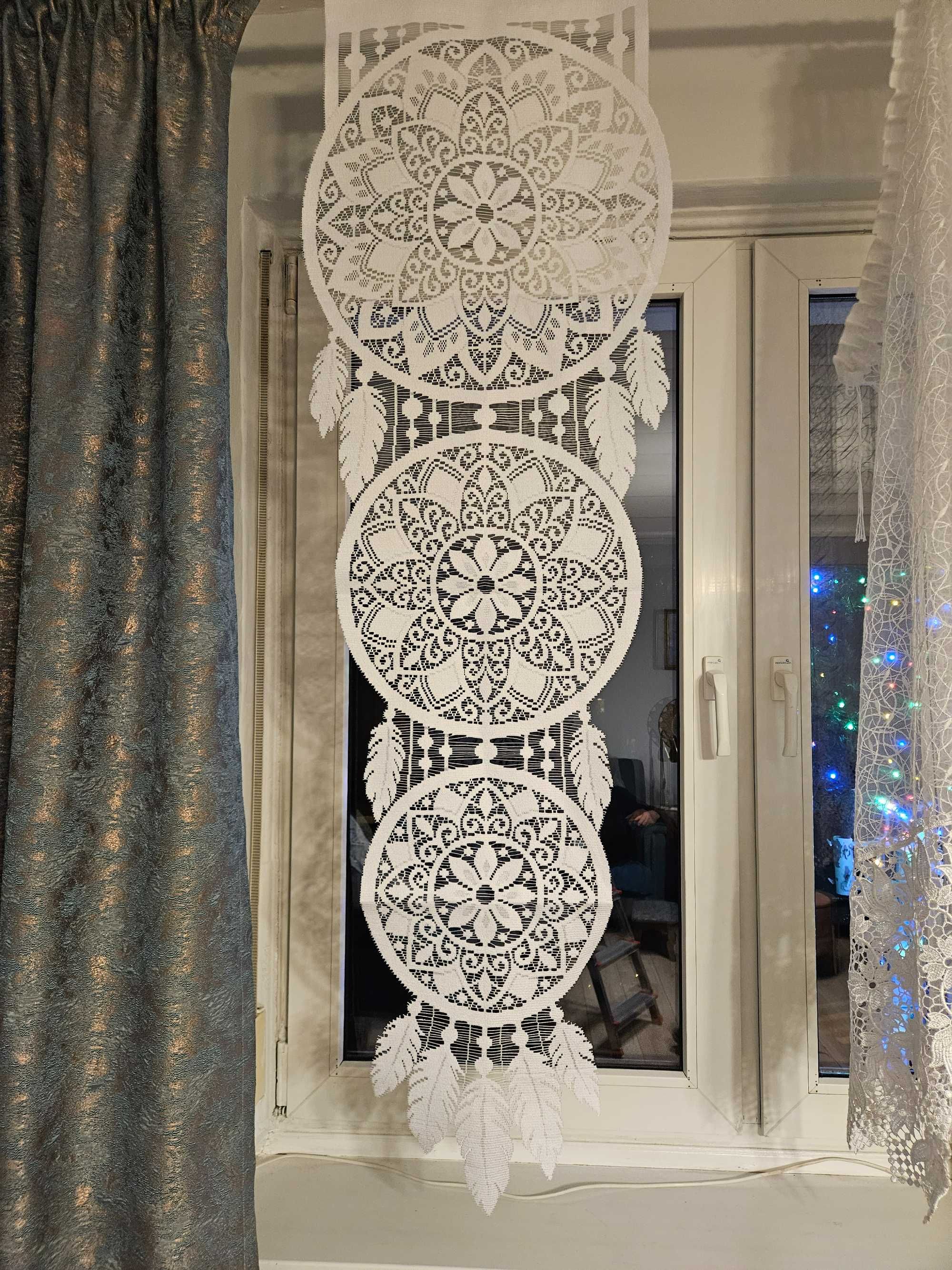 Dwa panele okienne 43 x 140 cm  łapacz snów dekoracja okno 2 sztuki