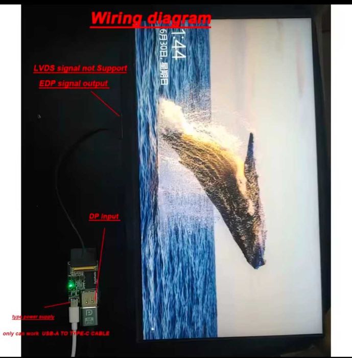 30 pin to EDP Драйвер плата адаптер сигнала EDP для 30 pin к ПК ноутбу