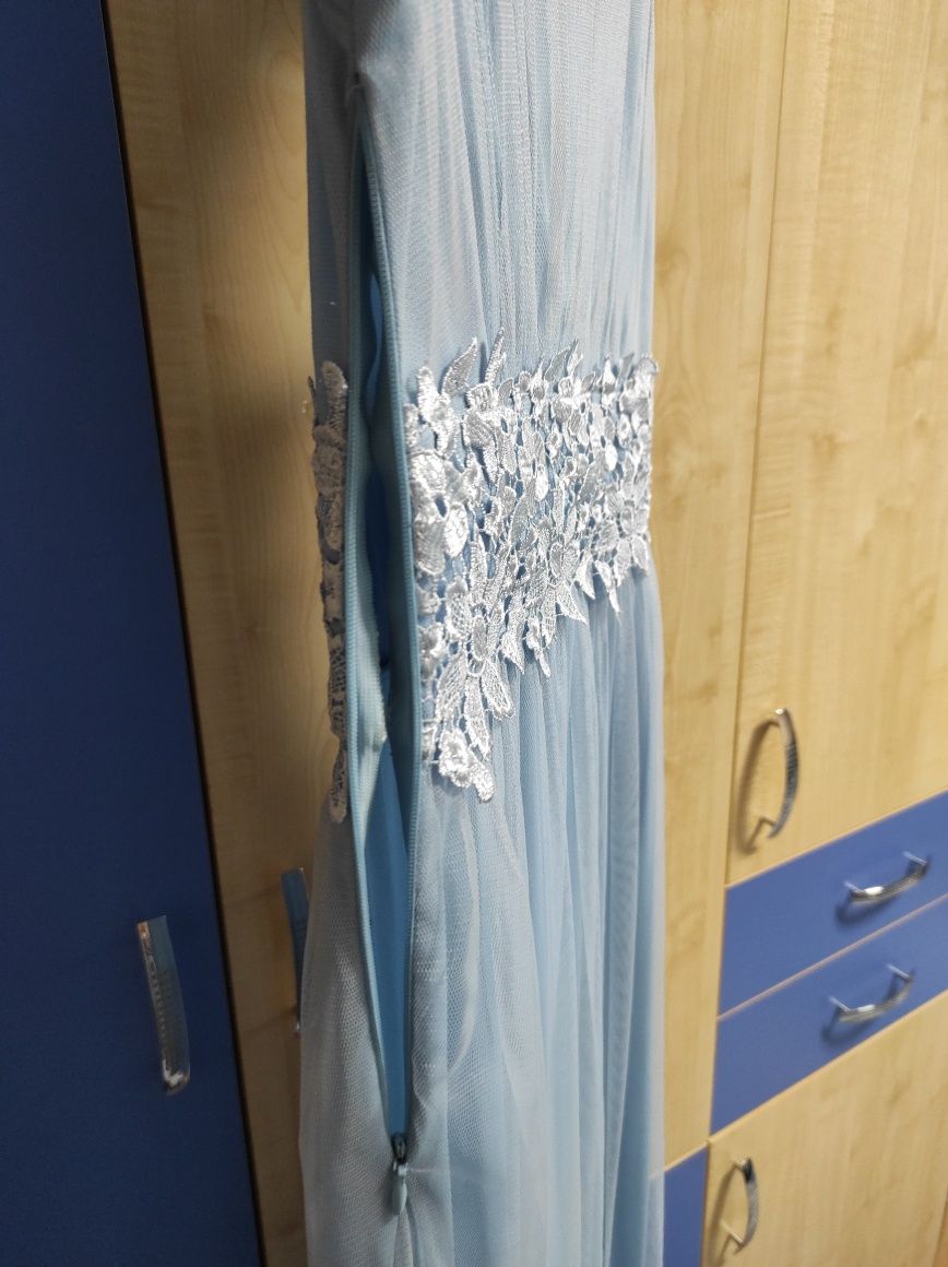 Сукня на випуск платье выпускное довга блакитна вечірня на фотосесію