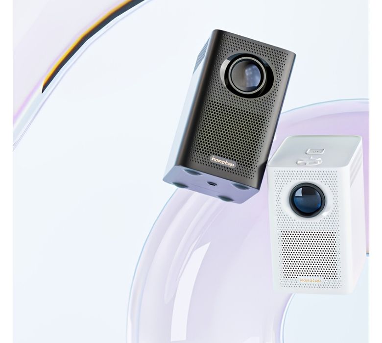 Portable Android 10 Projector, 2/16 GB, Wi-Fi and Bluetooth, White, SEALED64550224141443121