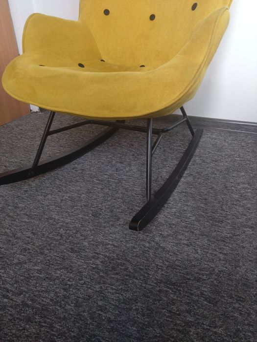 Fotel uszak bujany żółty Nuria