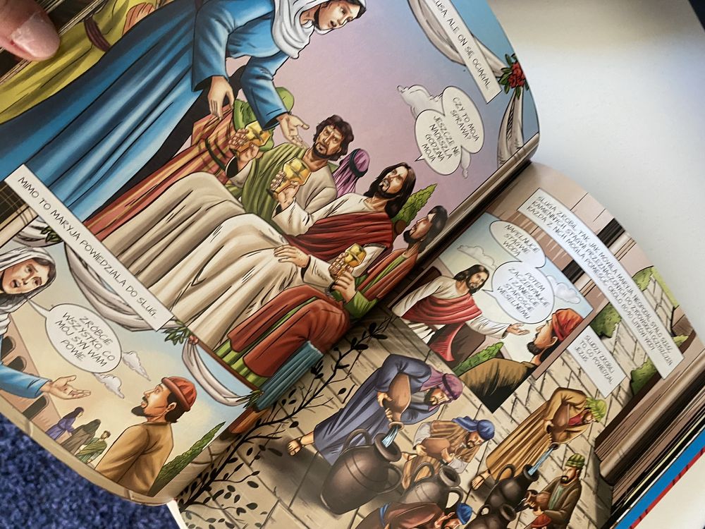 Biblia komiks twarda oprawa komunia