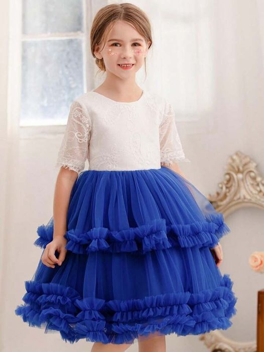 Prześliczna tiulowa sukienka dla dziewczynki 110/116 shein sesja