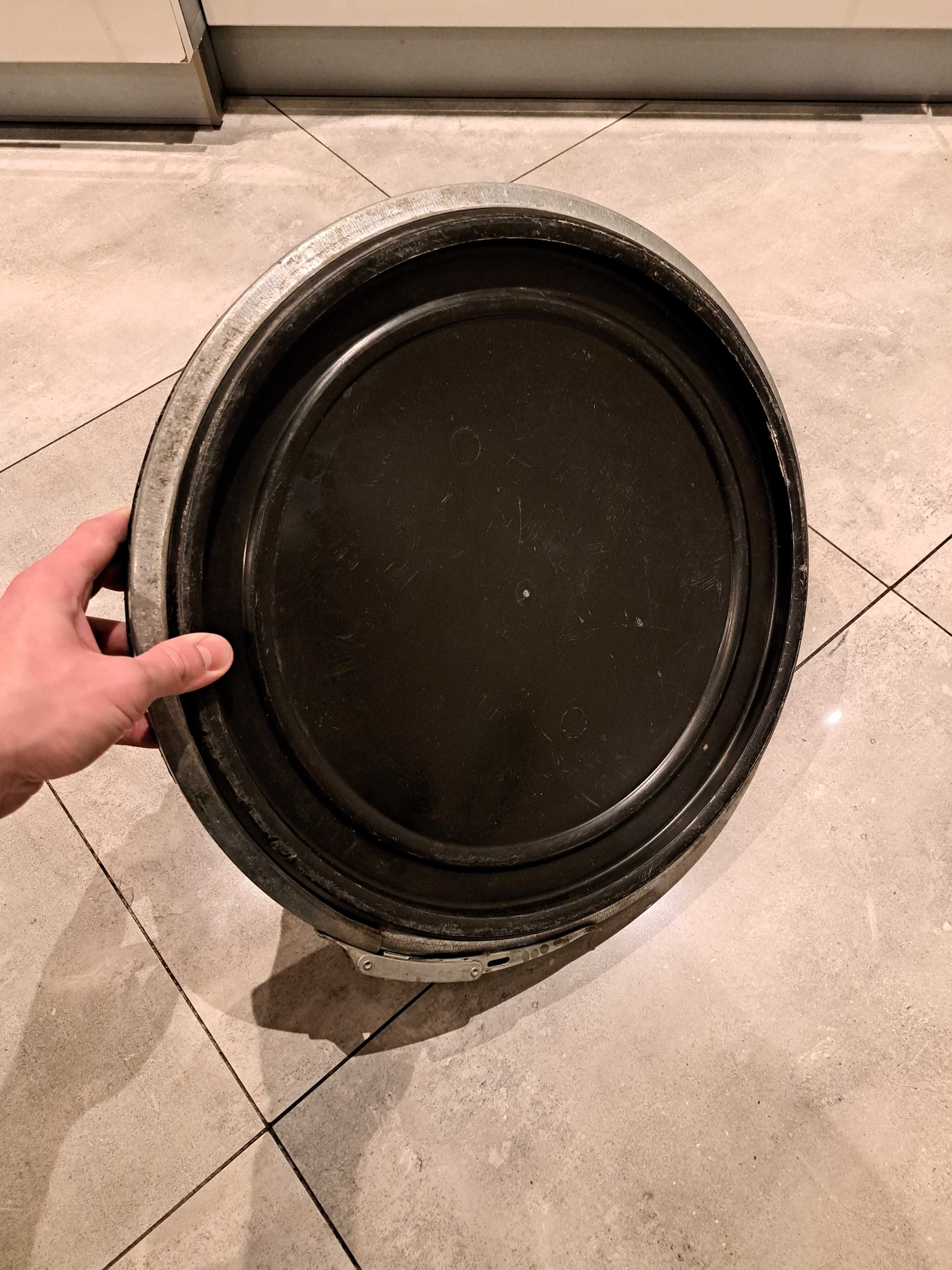 Pokrywa wieko do beczki plastikowej 120l z metalową obejmą