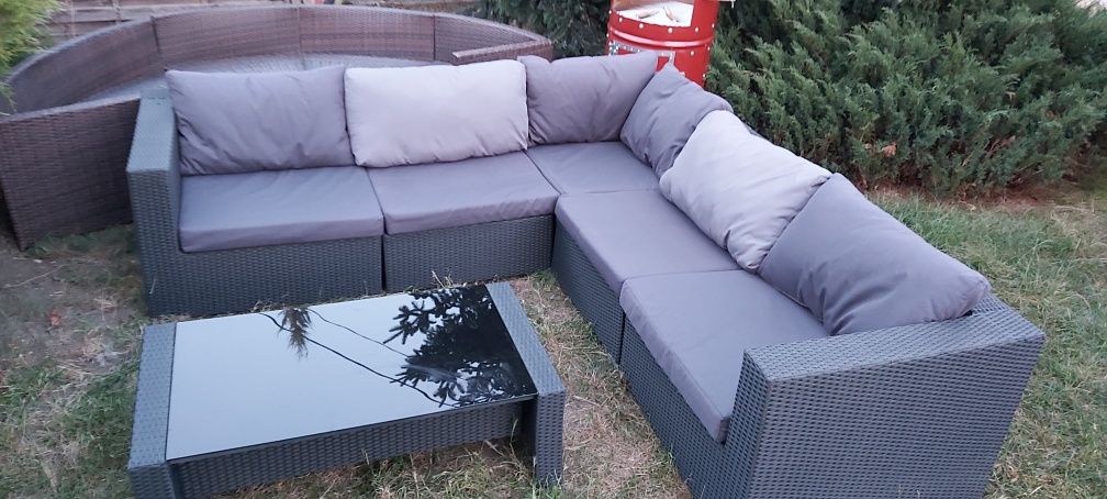 Zestaw ogrodowy rattanowy ratan balkon altanka ogród taras