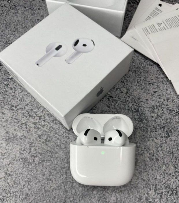 Airpods 4,шумоподав, гіроскоп, прозорість lux якість 1:1 чіп airoha