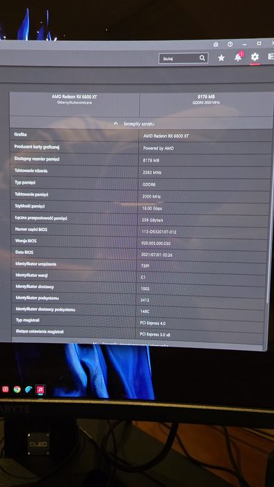 AMD RX 6600XT 8 GB GDDR6 256bit Hellhound