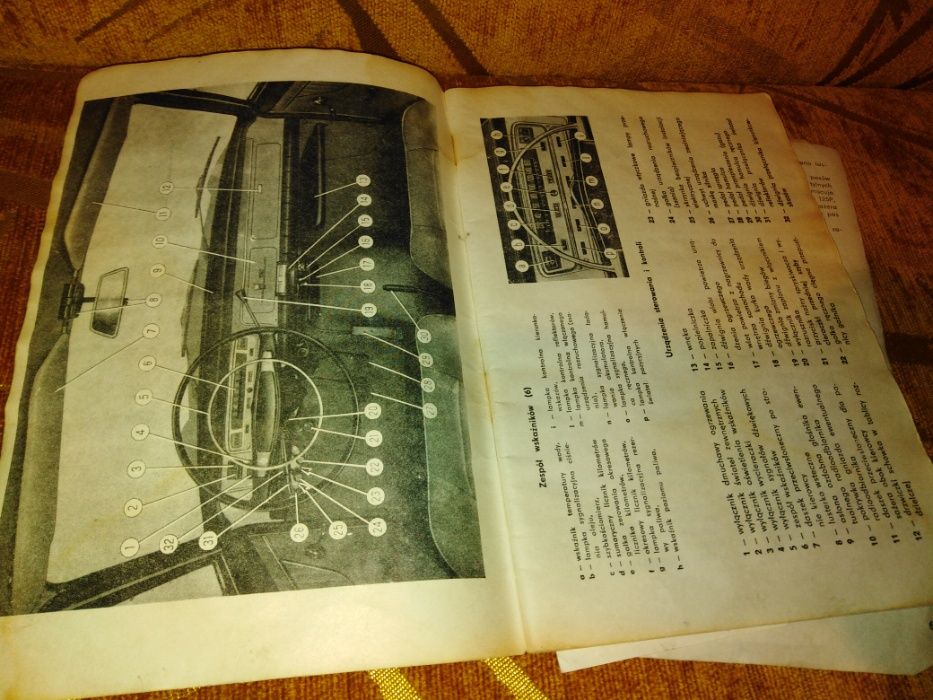 polski Fiat 125 kombi 1971 instrukcja obsługi