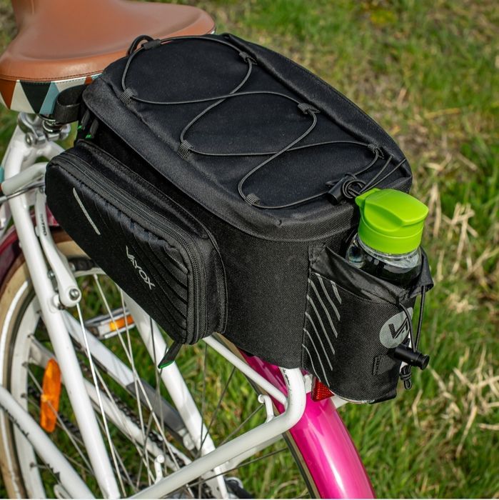 Nowa czarna wodoodporna sakwa torba na bagażnik