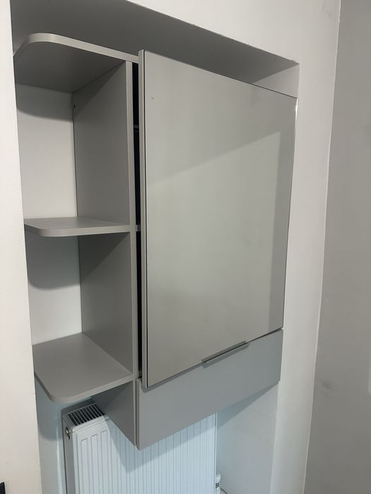 Підвісна тумба з поличками