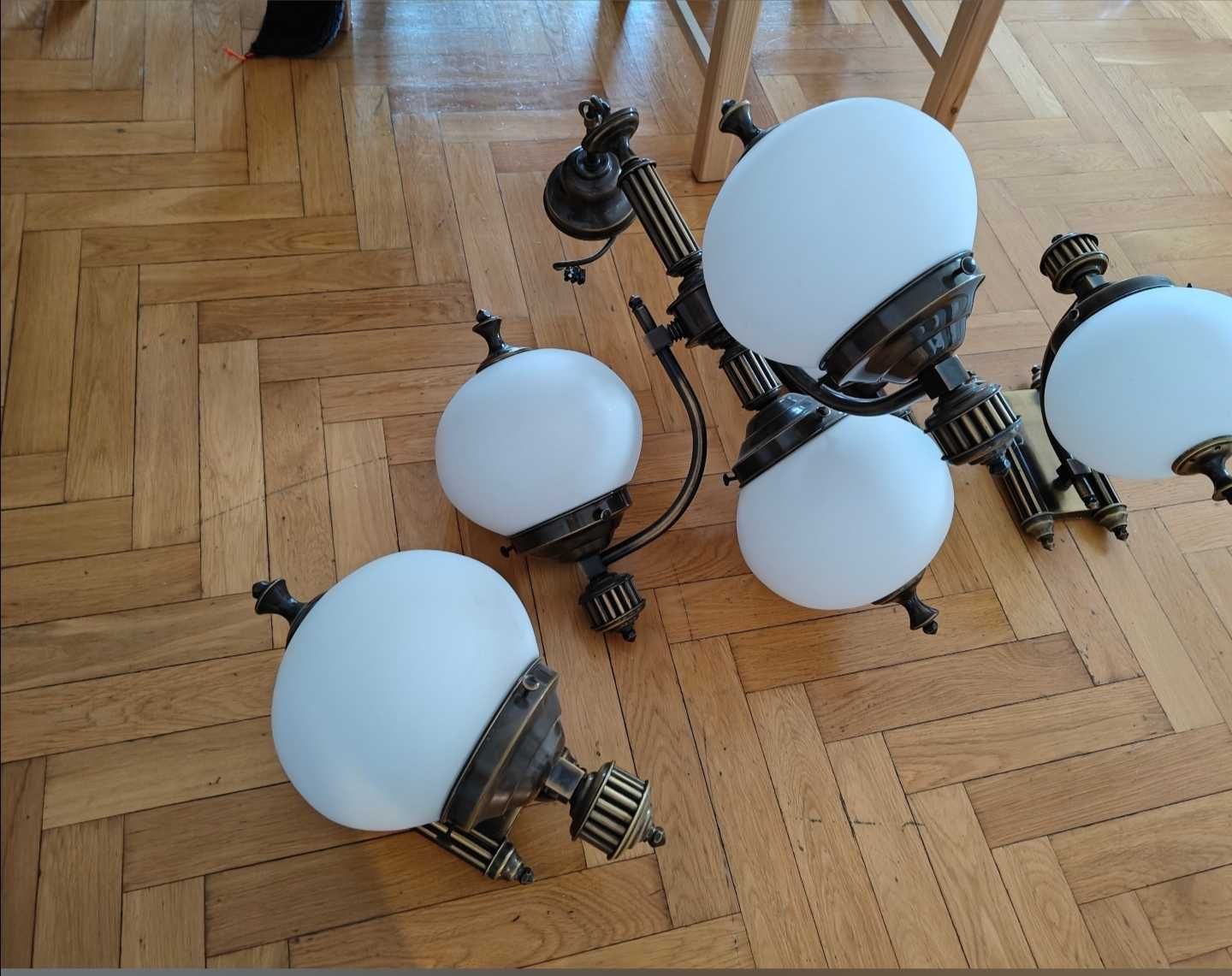 Lampa wisząca + 2 kinkiety