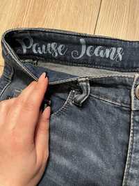 Pause jeans spodnie z wysokim stanem jeansy S 36