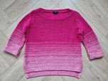 Piękny różowy damski sweterek S 36 M 38 Jane Norman ciekawy sweter