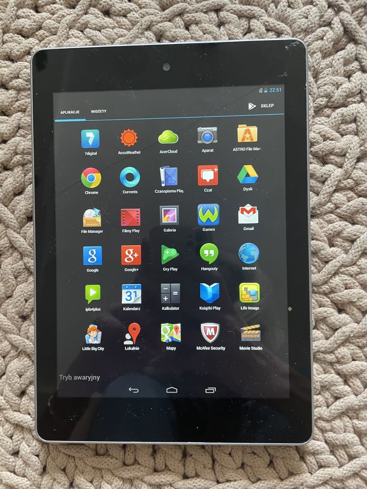 Tablet acer iconia A1 811