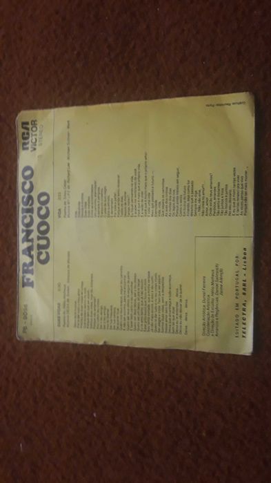 Francisco Cuoco - My Life - single vinil - portes incluídos