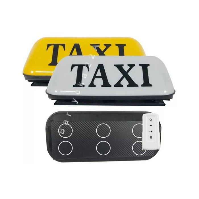 Bezprzewodowa Lampa Kogut Taxi UBER BOLT Led z Pilotem NR2