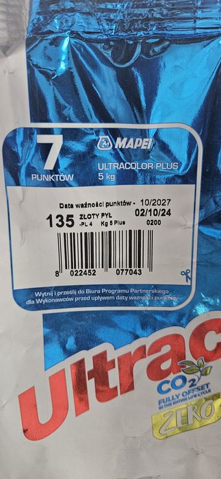 Fuga Mapei Złoty Pył 135 5kg