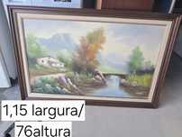 Quadro pintado a oleo e assinado