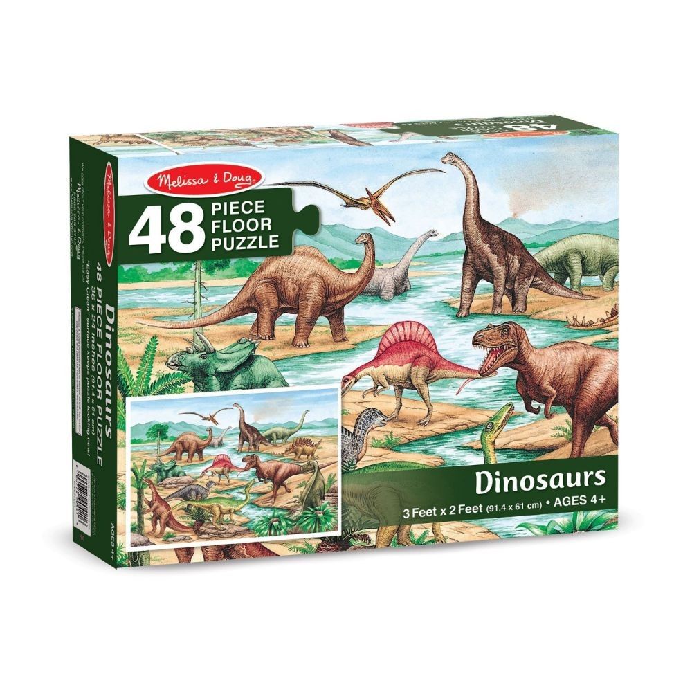 Puzzle podłogowe dinozaury 48el.