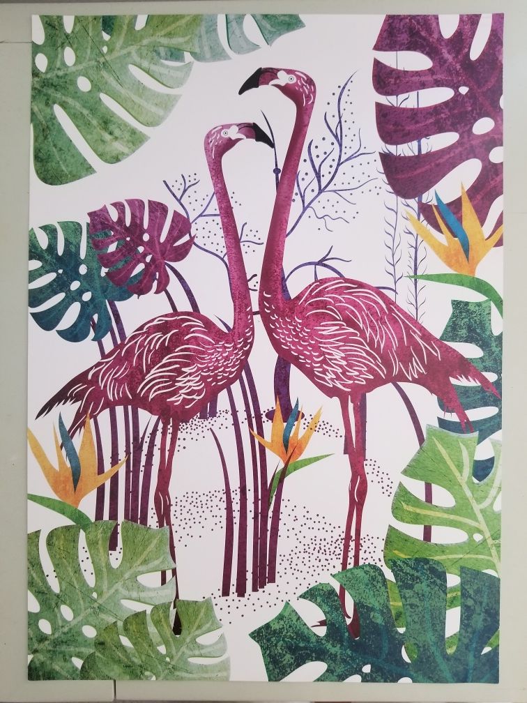 Plakat Flamingi Pencil Studio