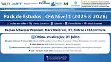 Pack CFA L1 - 2025 & 26: Videos + Livros + QBank + Formulários + Mocks