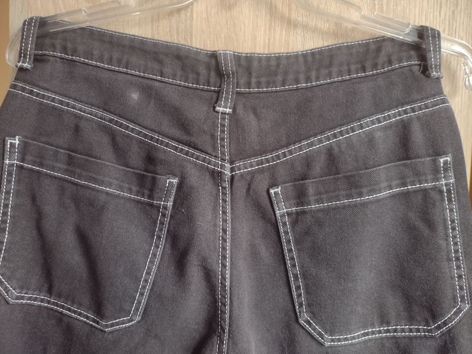 Czarne spodnie bojówki H&M 36