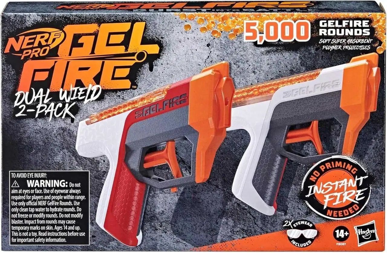 Акція! Набір бластерів Nerf Pro Gelfire dual wield pack