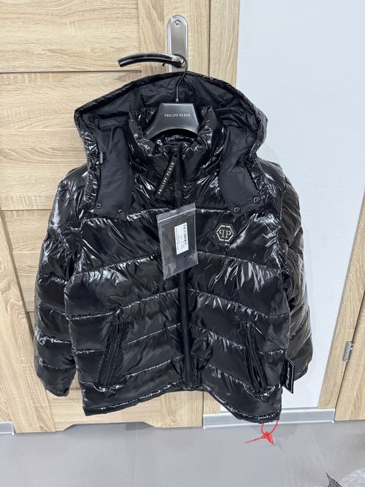 Kurtka Philipp Plein Hexagon S czarna Nowa Okazja