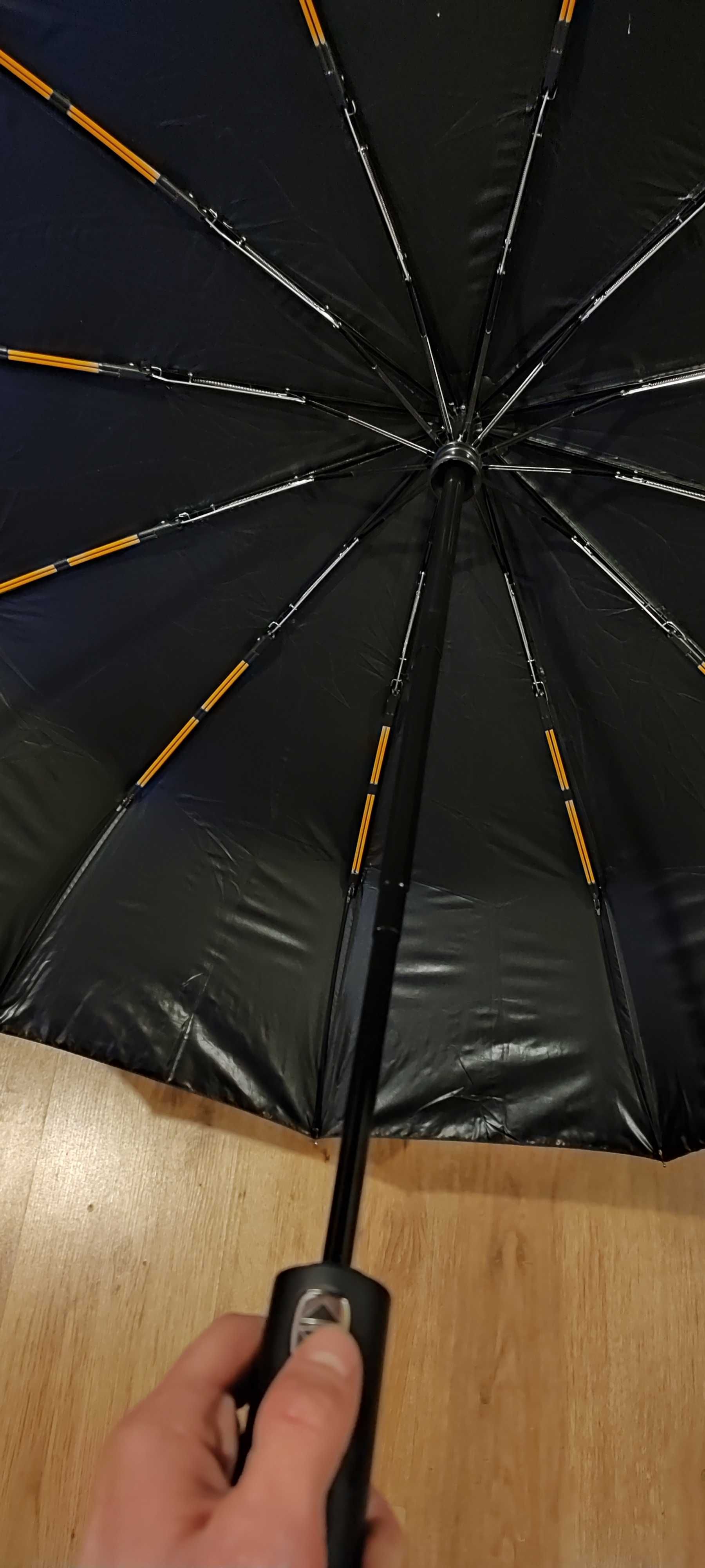 Duży parasol automatyczny z 24 (12*2) szprychami z włókna węglowego