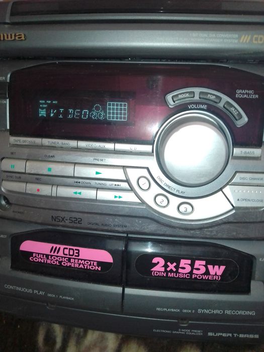 Aparelhagem de som aiwa