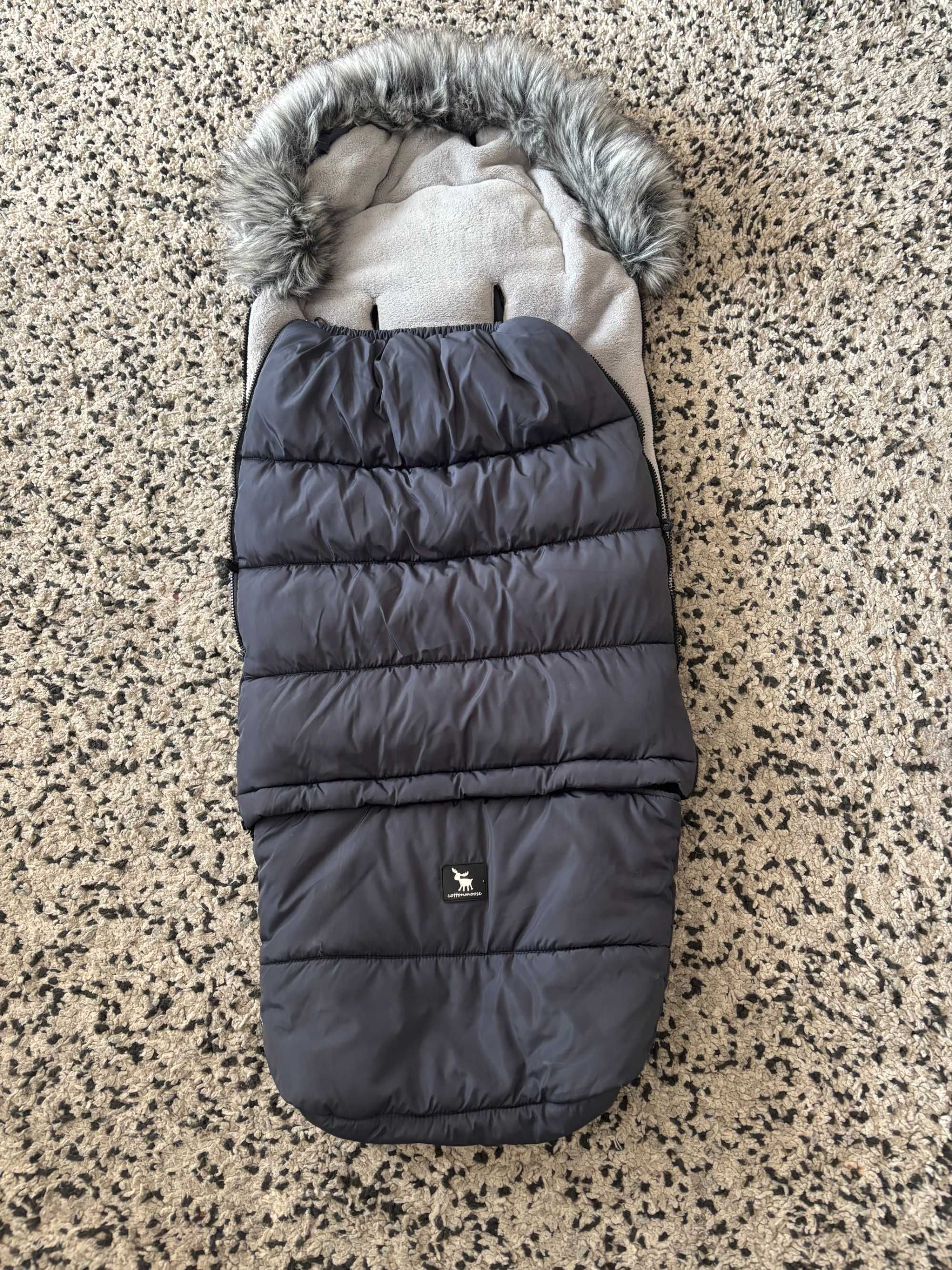 CottonMoose - Śpiworek Combi 3w1 z futerkiem