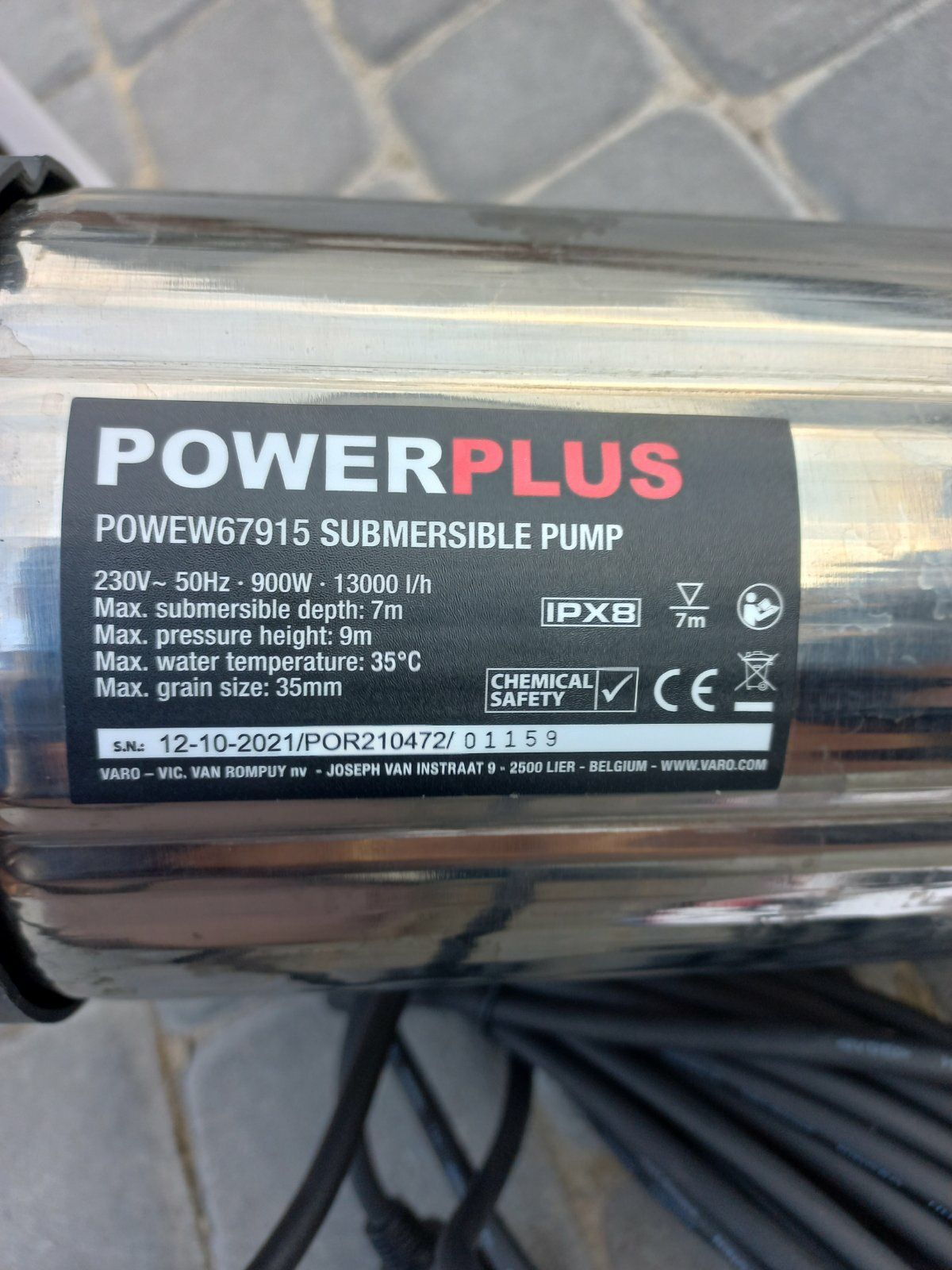 Дринажний насос powerplus powew67915