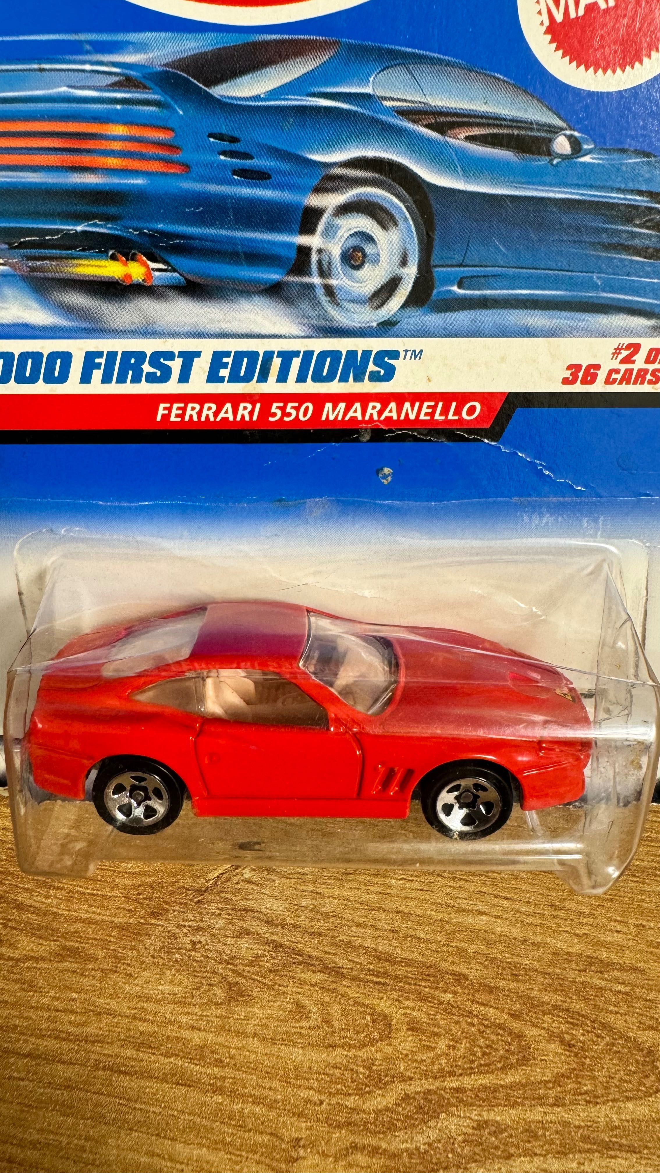 Ferrari Hot Wheels Maranello 550 red Феррари хотвилс