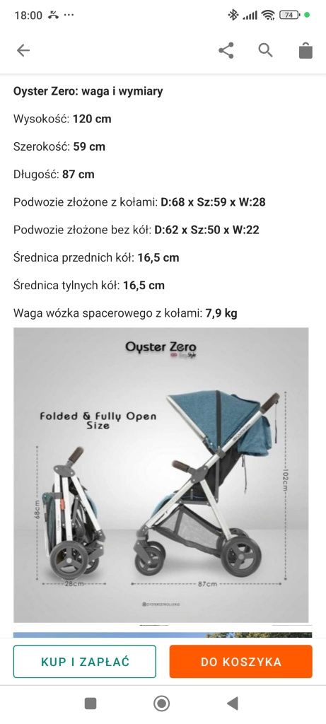 Wózek dziecięcy Oyster 0